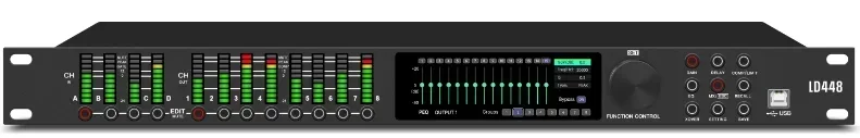 Профессиональный аудиопроцессор DUAL DSP 32 бит 4 входа 8 выходов с системой