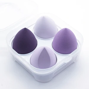 Imported 4Pc/Bag Makeup Sponge Powder Puff Dry and Wet Combined Beauty Cosmetic Ball Foundation Powder Puff B