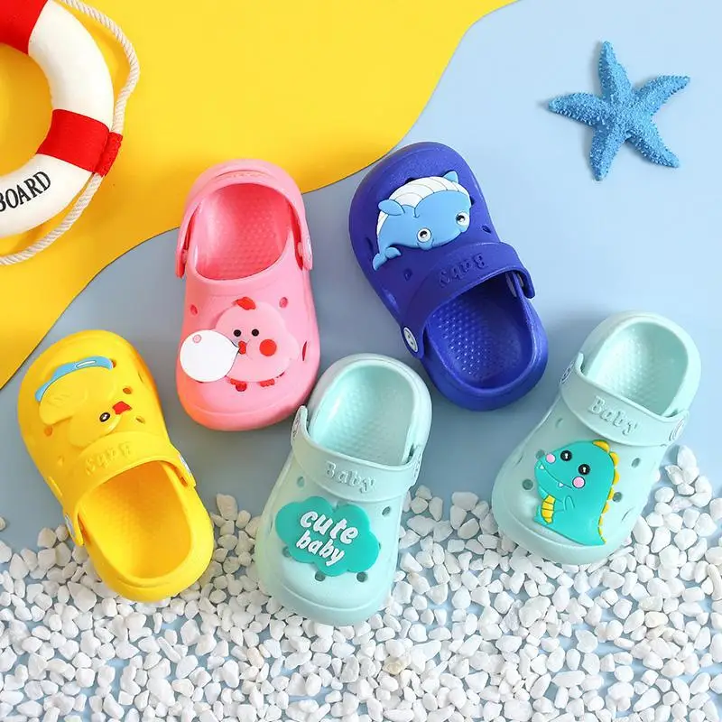 2022 New Baby Sandals for Boys Girls Cartoon Kids Shoes Summer Toddler Flip Flops Children Home Sandals Beach Swimming Slippers