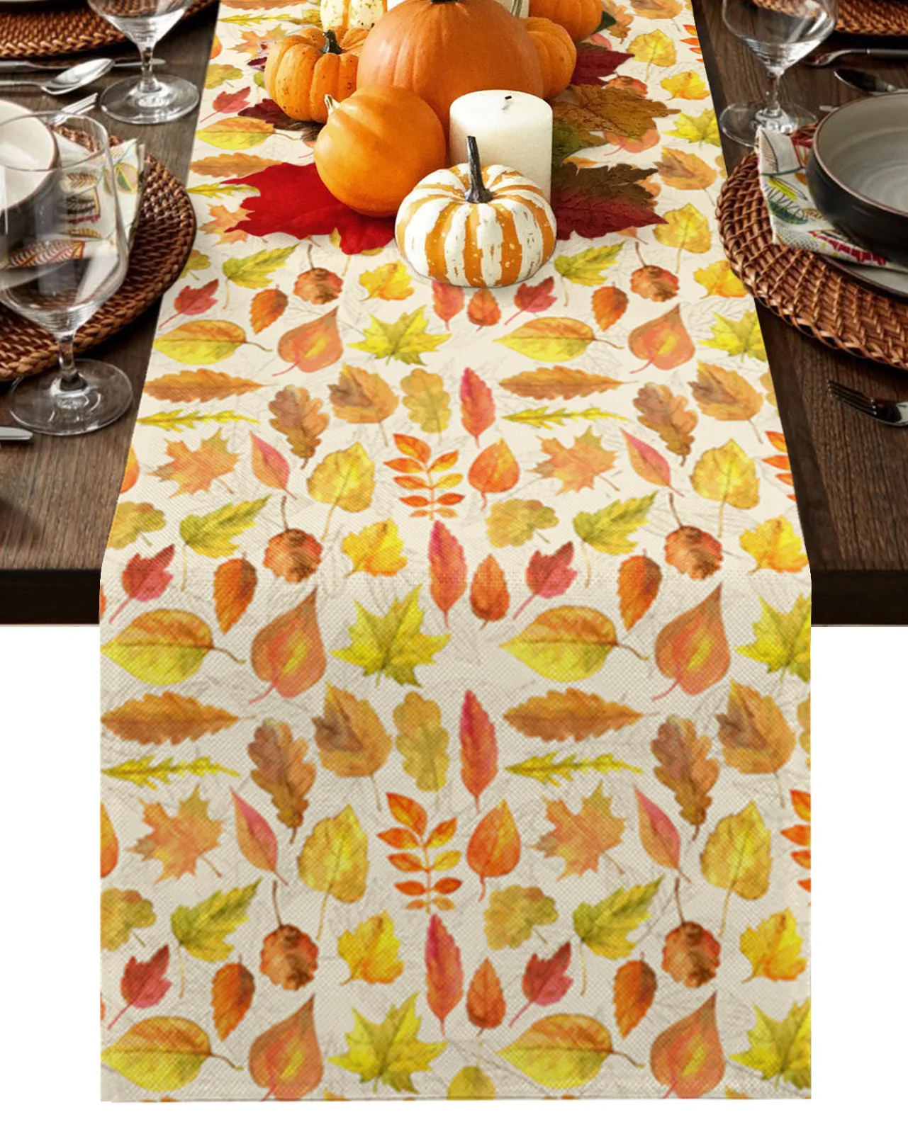 

Thanksgiving Fall Maple Farm Tablecloth Table Runner Decoration Home Decor Dinner Table Decoration Table Decor