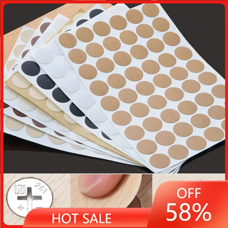 

21mm Self Adhesive Furniture Screw Cover Caps Stickers Wood Craft Desk Cabinet Ornament Decorative Decals