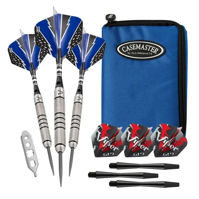 

Steel Tip Darts 24 Grams and Select Blue Nylon Case