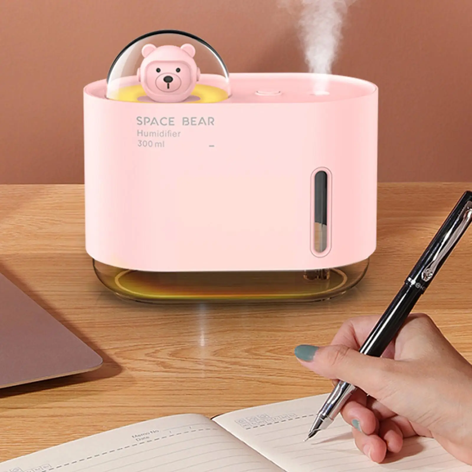 

Cute Space Bear Silent Humidifier Night Lights Usb Portable Atomizer Aroma Lights Oil Air Led Mini Purifier Diffuser Essent T7y8