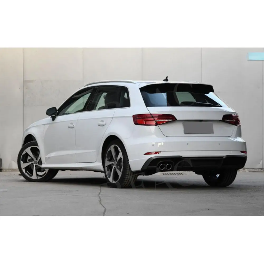 Углеродное волокно/АБС-пластик задний диффузор спойлер для Audi A3 Sline S3 Hatchback 2017-2021