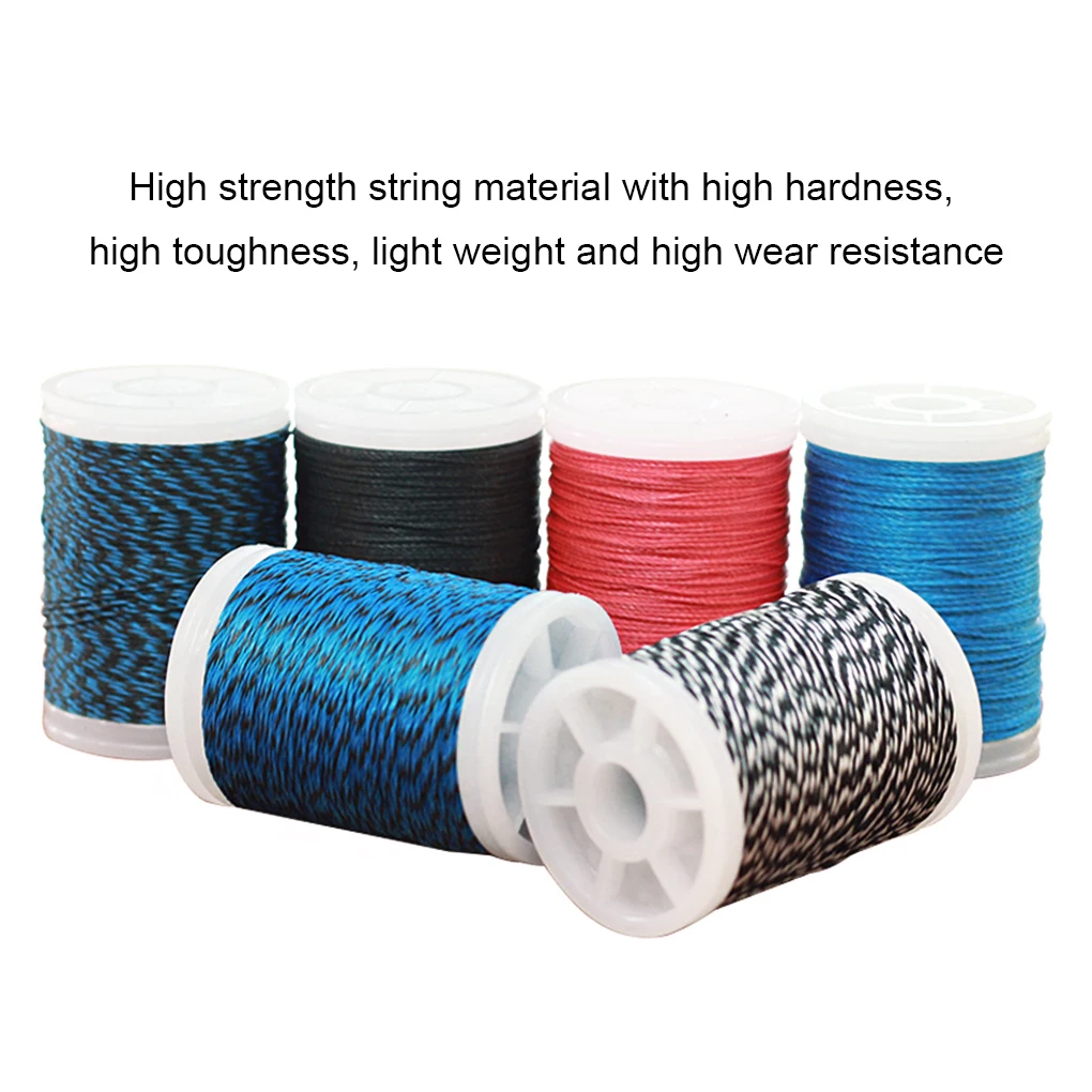 

Hunting Tool Bowstring Serving Thread Replacement String Making Rope Protector DIY Crafting Accessory White Black