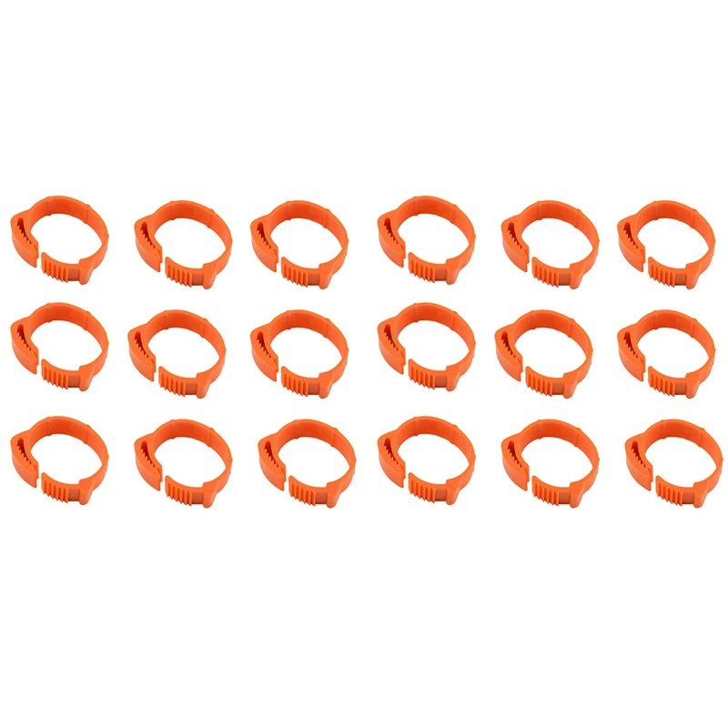 

200Pcs Chicken Identification Leg Bands Tags Poultry Leg Bands Bird Leg Bands Duck Leg Bands Clip-On Rings