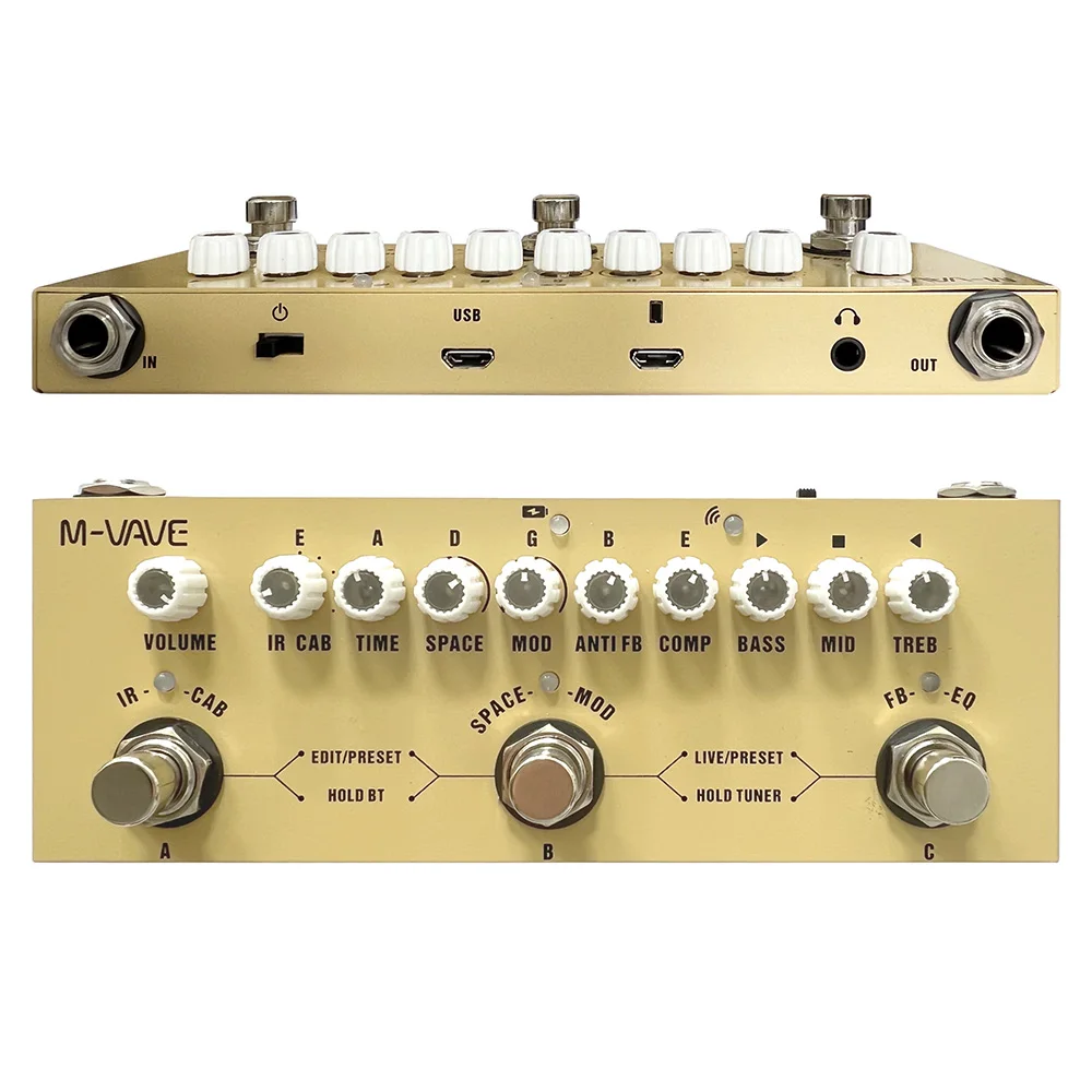 Многофункциональная педаль для задержки эффектов CUVAVE Cube смесители гитарных