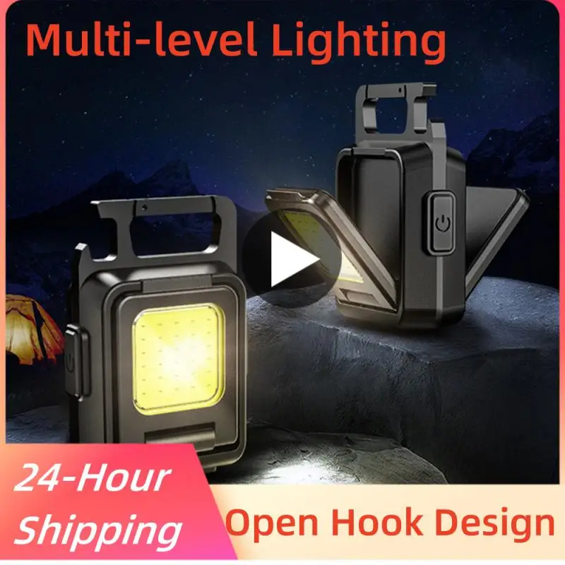 

Светодиодный мини-фонарик, брелок для ключей, многофункциональная портативная лампа для зарядки от USB, фонарь для рыбалки