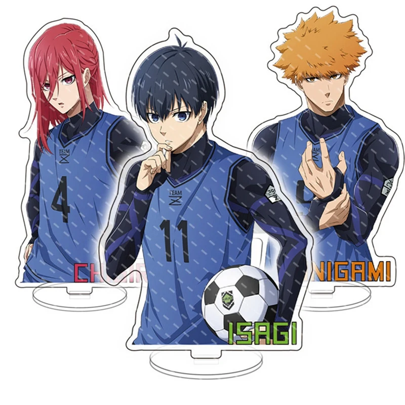 

Hot Blue Lock Acrylic Stand Model Plate Chigiri Hyouma Isagi Yoichi Bachira Meguru Seishiro Standing Sign Desk Decor Ancient