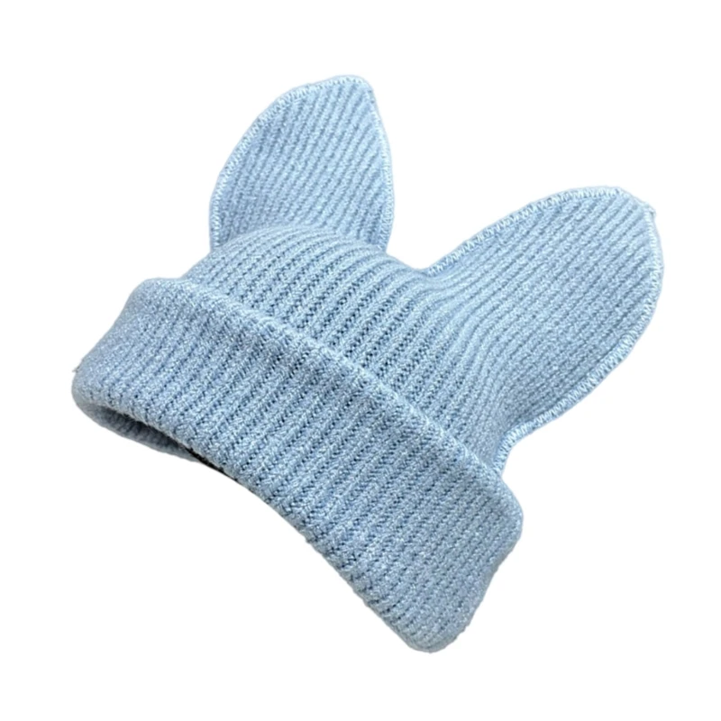 Забавная шапка с кроличьими ушками для девочек-подростков женская мягкая