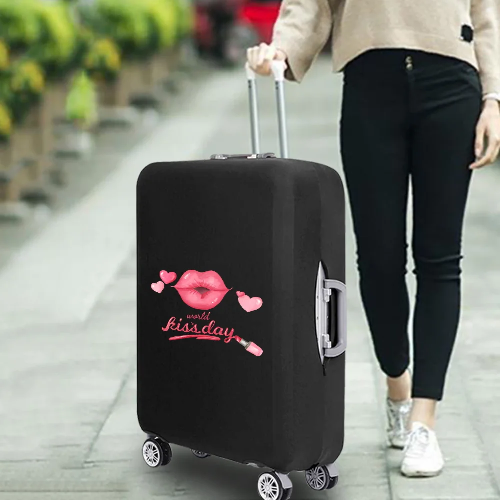Mouth Print Thicken Luggage Covers Dust-proof Cover Suitcase Case Protective Cover for 18-32 Inch Trolley Case Travel Accessorie