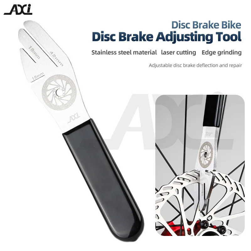 

AXI Bicycle Disc Brake Rotor Alignment Truing Tool with Disc Brake Pads Spacer MTB Bike Repairing Correction Wrench