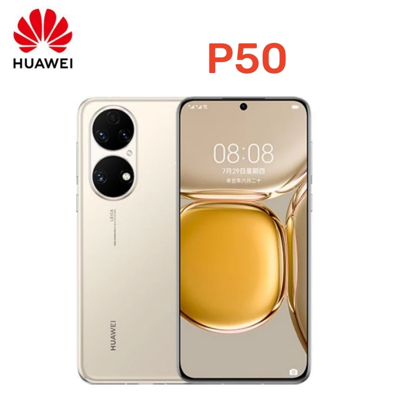 HUAWEI P50 Smartphone Android 6.5 inch 50MP Camera 4100mAh 4G Network IP68 Waterproof 8+256GB Mobile phones Original celulares