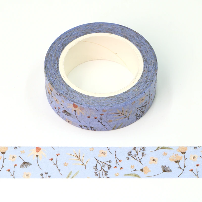 

Декоративная свето-голубая лента GREATHOPE WASHI TAPE 10 м