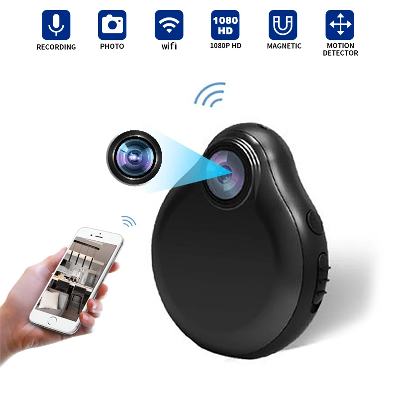 

WiFi Web Cam Mini Camera IP Webcam HD 1080P Wireless Small Camcorder Micro Infrared Night Vision Audio Video DVR Recorder Cam SP