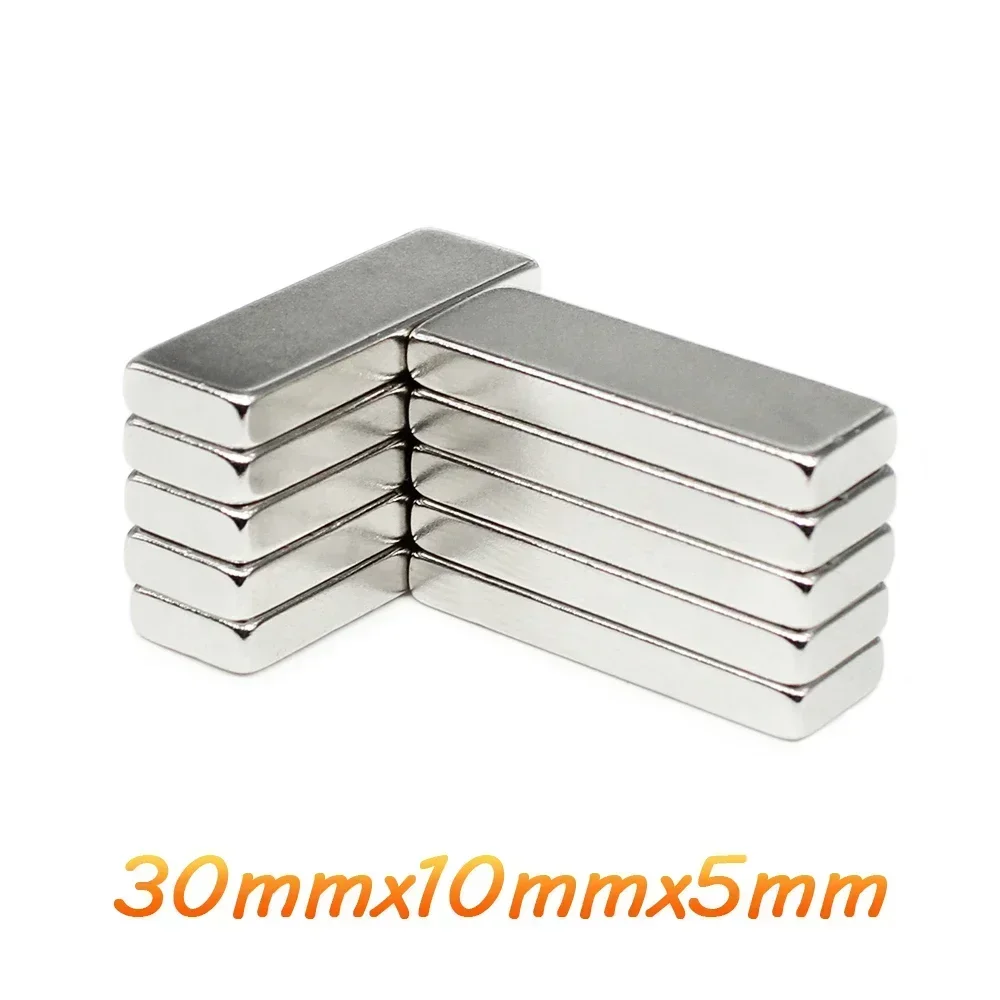 Неодимовый магнит NdFeB 30 х10х5 20 шт. супермощный блок мм редкоземельный