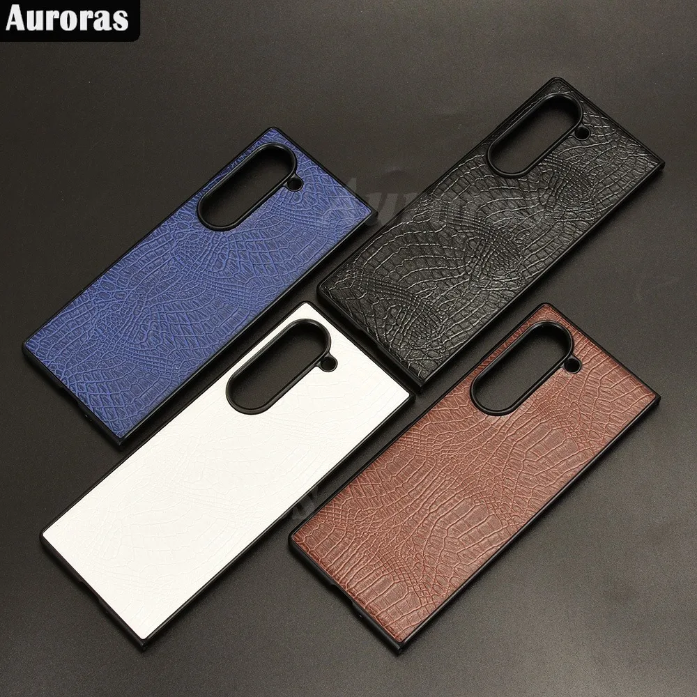 Складной кожаный флип-чехол Auroras для Samsung Galaxy Z складной чехол 6 дюймов в стиле