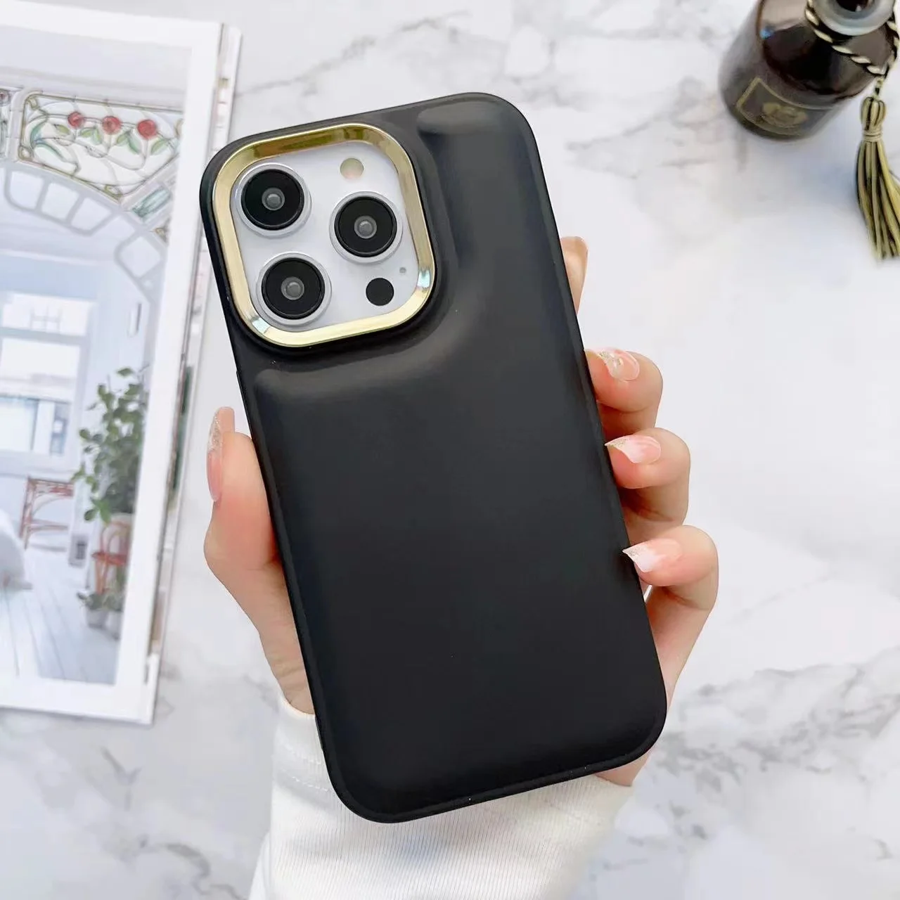 

Чехол для iphone 14 Promax, металлическое кольцо для защиты от падений Apple 13