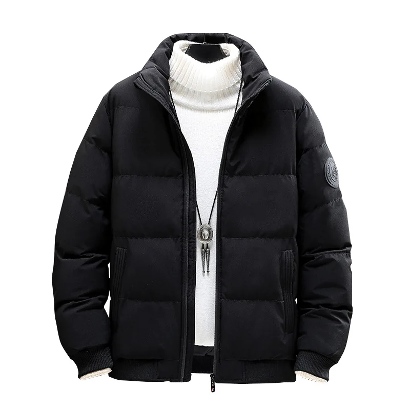 Fashion 2022 Cotton Padded Clothes Men's Winter Thickened Extra Large 8XL Warm Tiger Head Stand Collar Down Cotton Padded Jacket