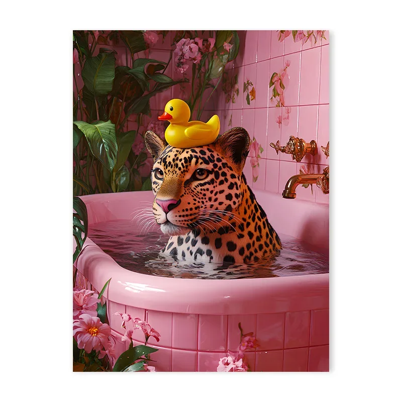 

Цветной постер с животным принтом DHROOM