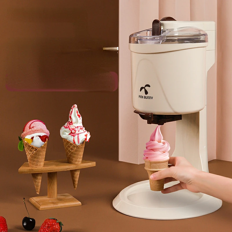 

1L Large Capacity Household Ice Cream Machine, Children's Fruit Cone Machine, Automatic Small Icecream Maker Ice Makers