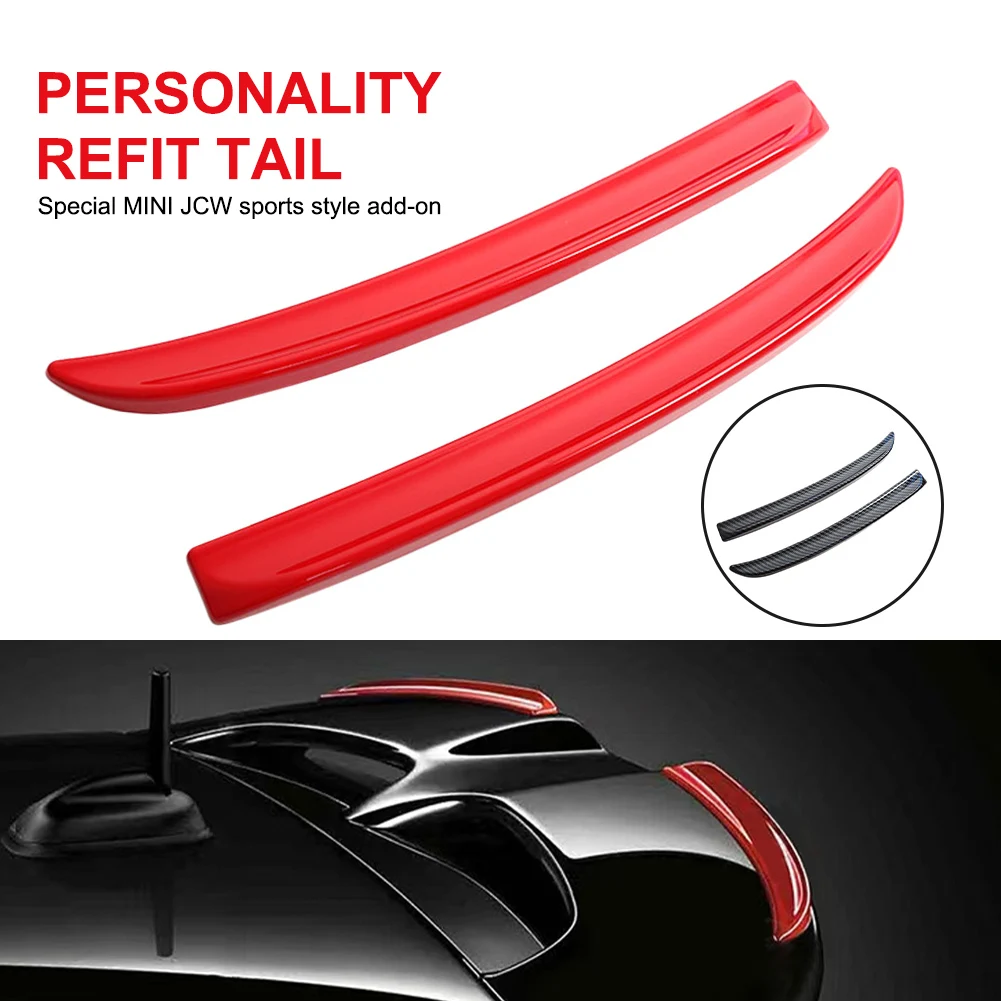 

Rear Spoiler Red Carbon Fiber Extended Lip Fin Black Rear Spoiler For Mini Cooper F56 F55 2014+ S /JCW Auto Parts Accessories