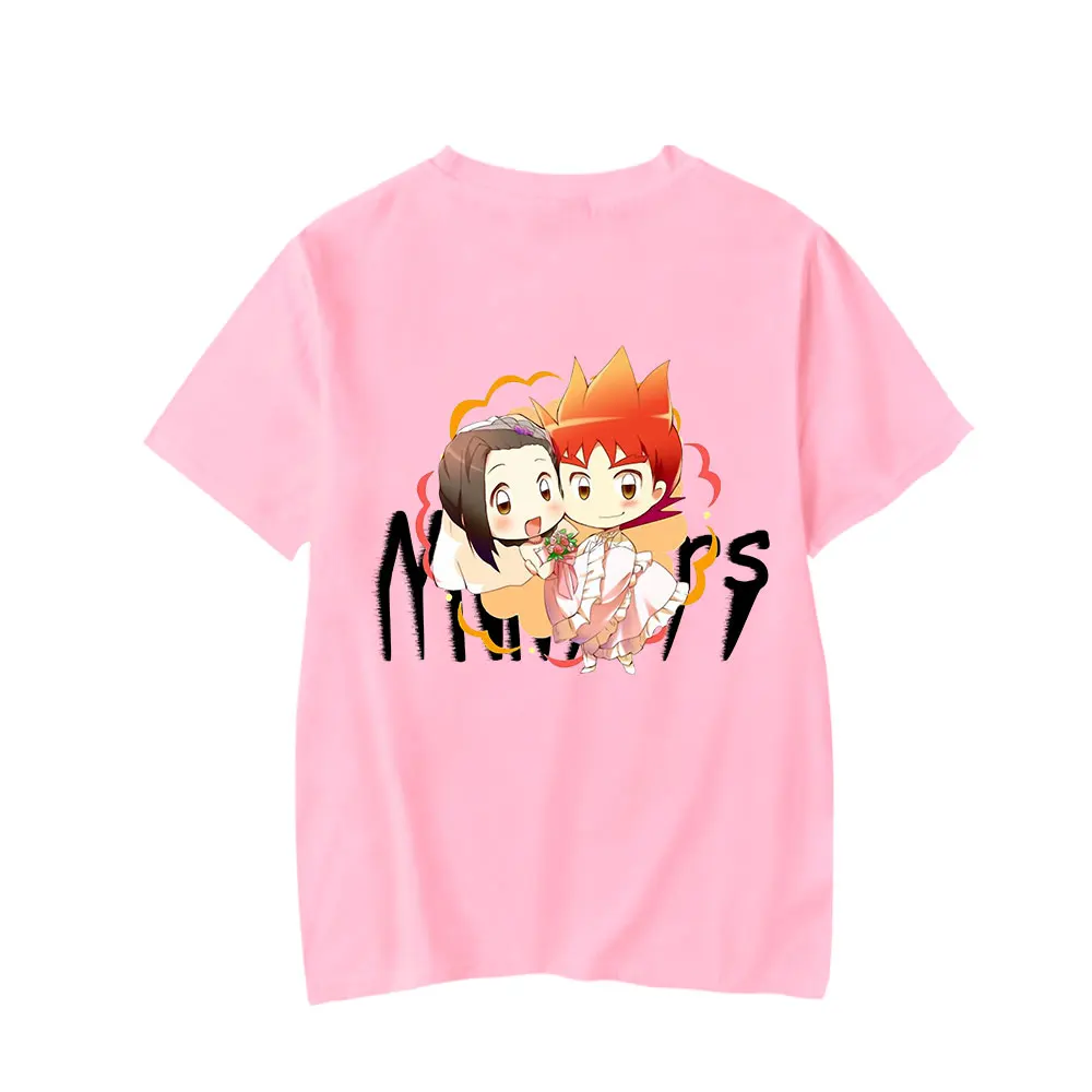 

Lianshuo 2022 New Summer Women's T-shirt Casual Short-sleeved Round Neck Fashion Street Printing Duel Master KingMax Anime Top