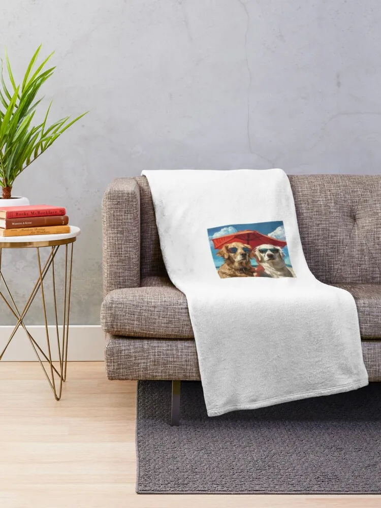 Одеяло Golden Retriever Многоцелевые мягкие декоративные одеяла для кроватей