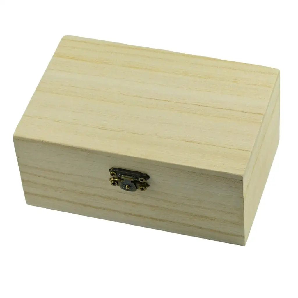 

Retro wooden jewelry storage box Jewelery storage gift Natural wood color 2