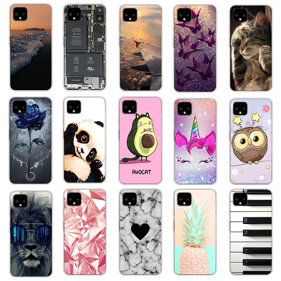 Чехол для Pixel 4A 4, мягкий силиконовый чехол из ТПУ, задняя крышка телефона, чехол, оболочка