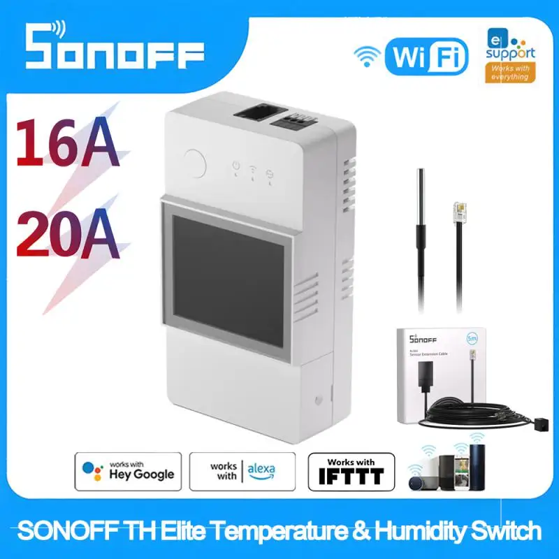 Смарт-переключатель SONOFF TH Elite 16 А/20 А с поддержкой Wi-Fi