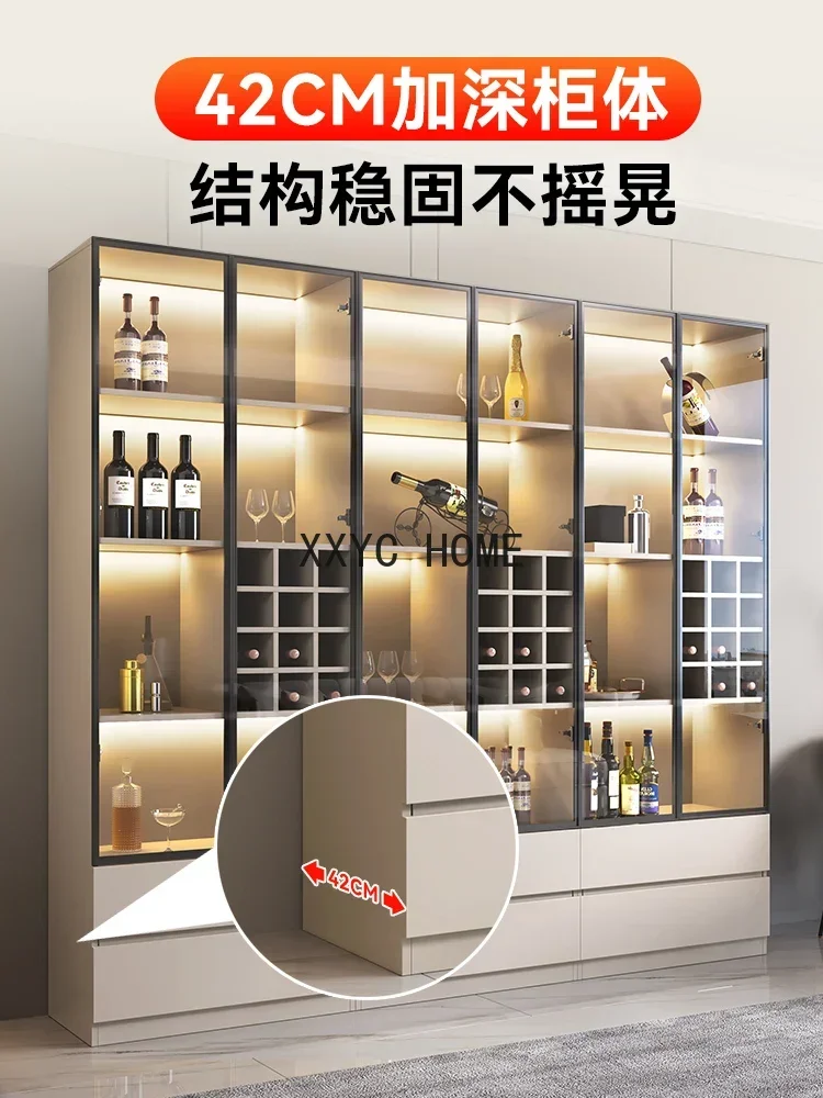 Винный шкаф современный простой со стеклянной дверью для гостиной роскошная
