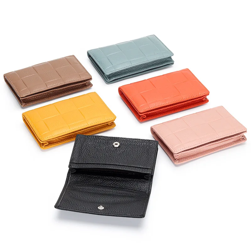 Leather New Business Card Holder Card Holder Multi-function Driver's License Credit Card Business Card Holder Coin Purse
