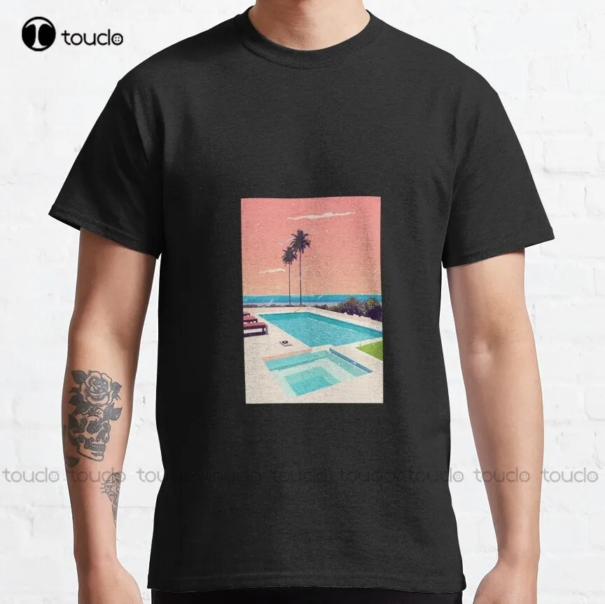 

Классическая футболка с рисунком Хироши Nagai, хлопковые рубашки для мальчиков, простая винтажная Повседневная футболка на заказ, унисекс фут...