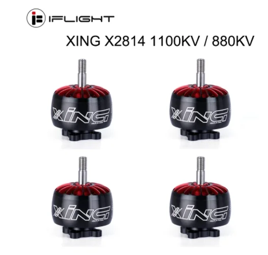 

IFlight XING X2814 2814 1100KV / 880KV 2-6S FPV NextGen Motor with 5mm Shaft compatible 9 inch 10 inch frame for FPV drone