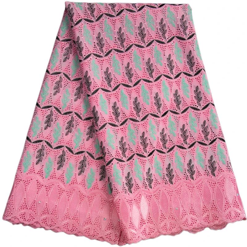 

Kalume African Cotton Lace Fabric 2023 high quality French Swiss Voile Lace Fabric with Stones for Sewing Party Dresses F3418