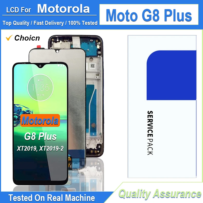 6 3-дюймовый ЖК-дисплей Для Motorola Moto G8 Plus С Емкостным Сенсорным Экраном И
