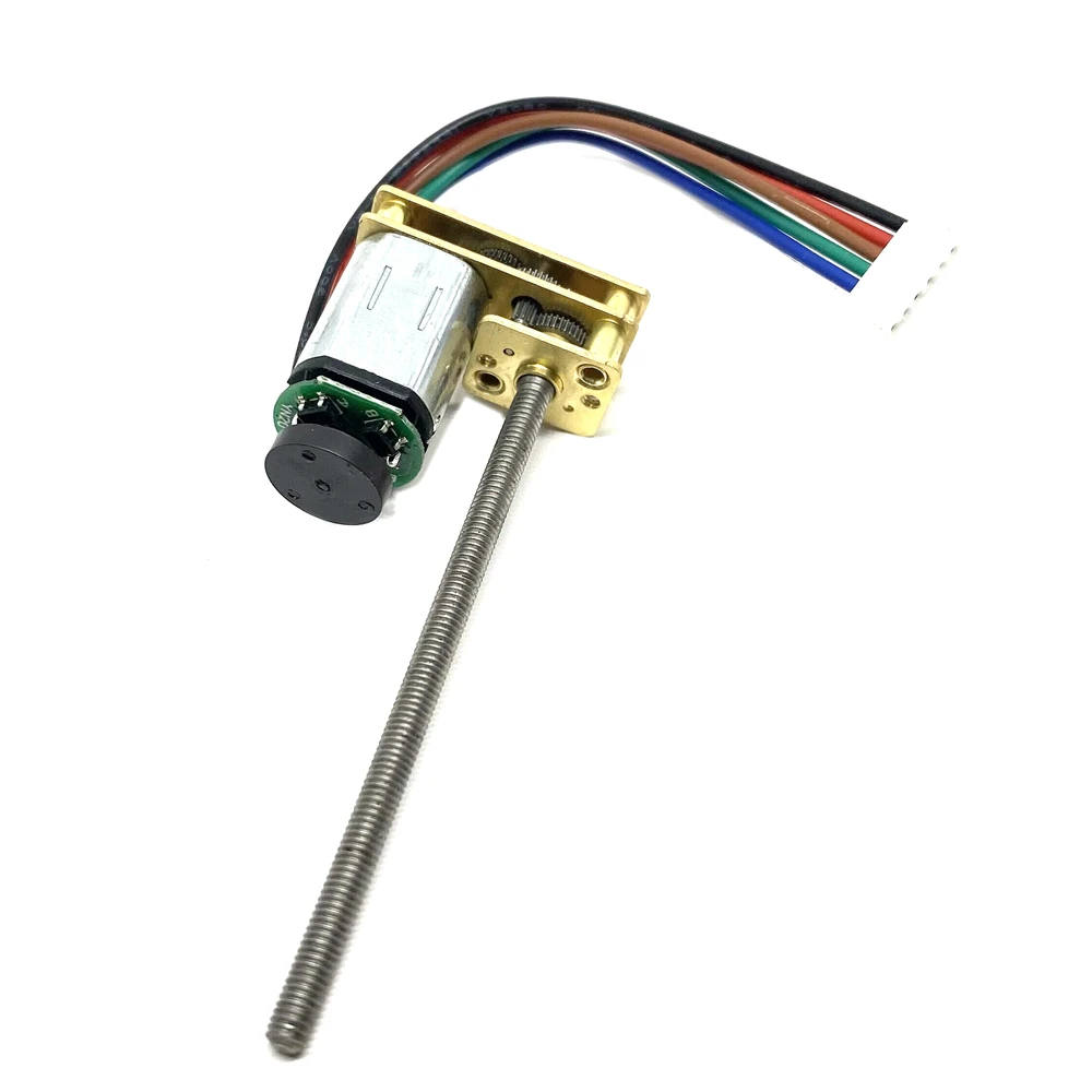 Мотор-редуктор GA12-N20, 3 в, 6 в, 12 В постоянного тока, M3 55 мм, длинный вал с резьбой, магнитный энкодер 30-1000 об/мин, мотор «сделай сам»