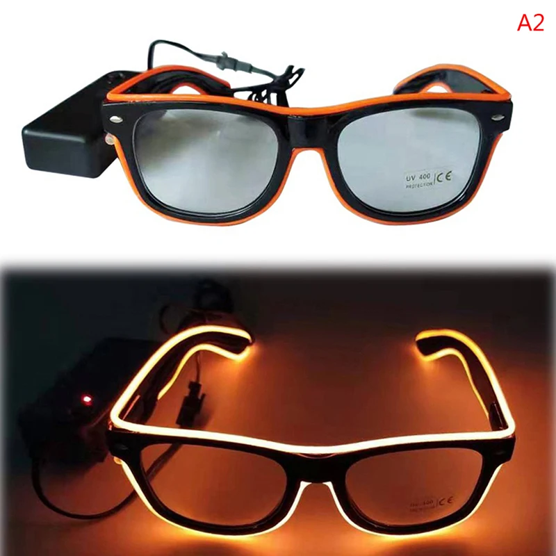 Очки светодиодные неоновые для вечеринок светящиеся солнцезащитные очки El Line с