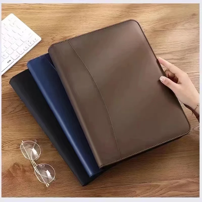 Кошелек из ПУ кожи A4PU портфель с калькулятором на молнии используется для
