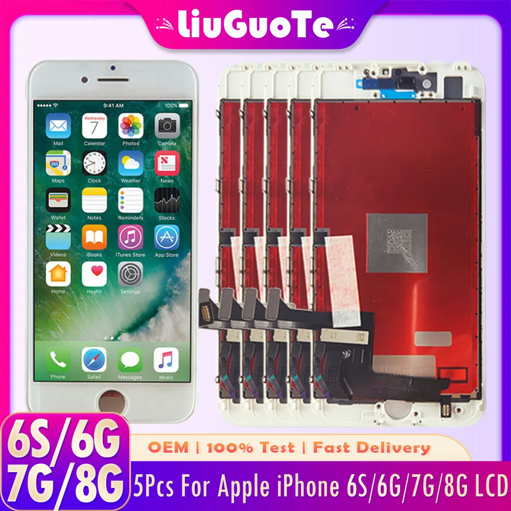 5 шт./ЛОТ OEM 4 7 ''для Apple IPhone 6S 6G 7G 8G ЖК-экран сенсорный экран дигитайзер в сборе
