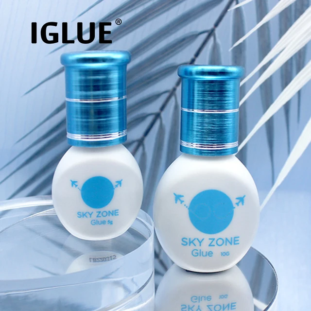1 Bottle SKY ZONE Glue For Eyelash False Extensions Adhesive 5ml Makeup Beauty Health Tools Korea With Sealed Bags Lash Lava 1