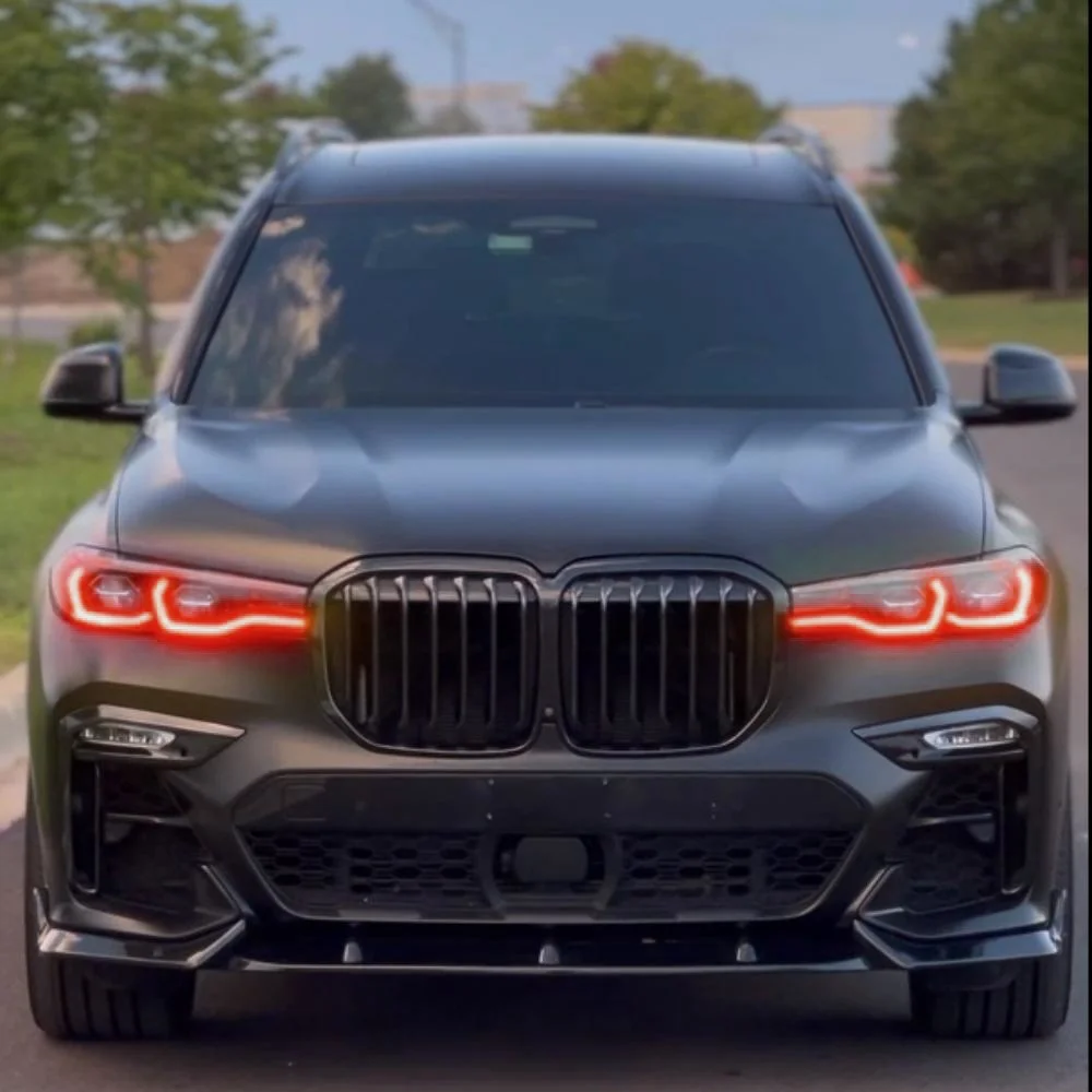 Для 2019-2021 BMW X7 G07 дневной свет Refit желтые красные синие глаза ангела DRL Сверхъяркие