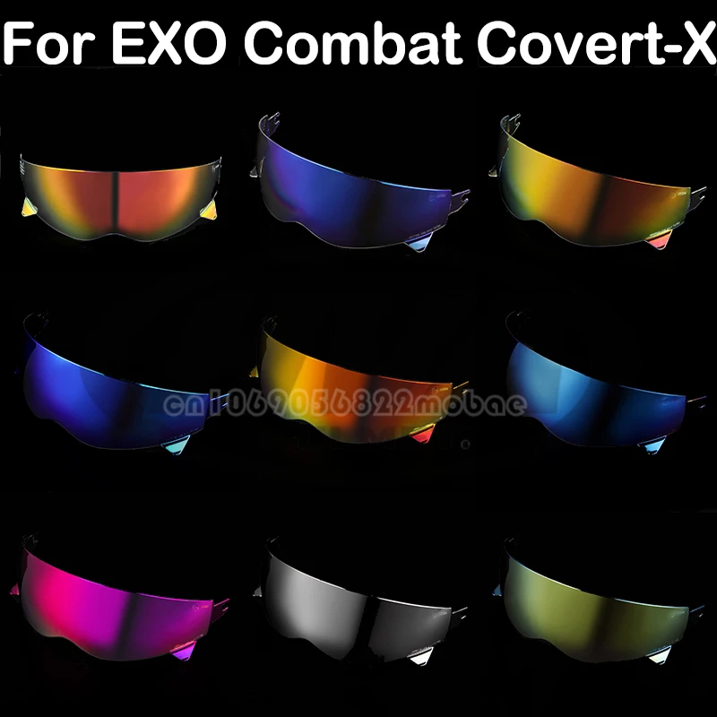 Motorcycle Helmet Lens Visor For Scorpion EXO Combat/Covert-X Retro Helmet Glasses Lens