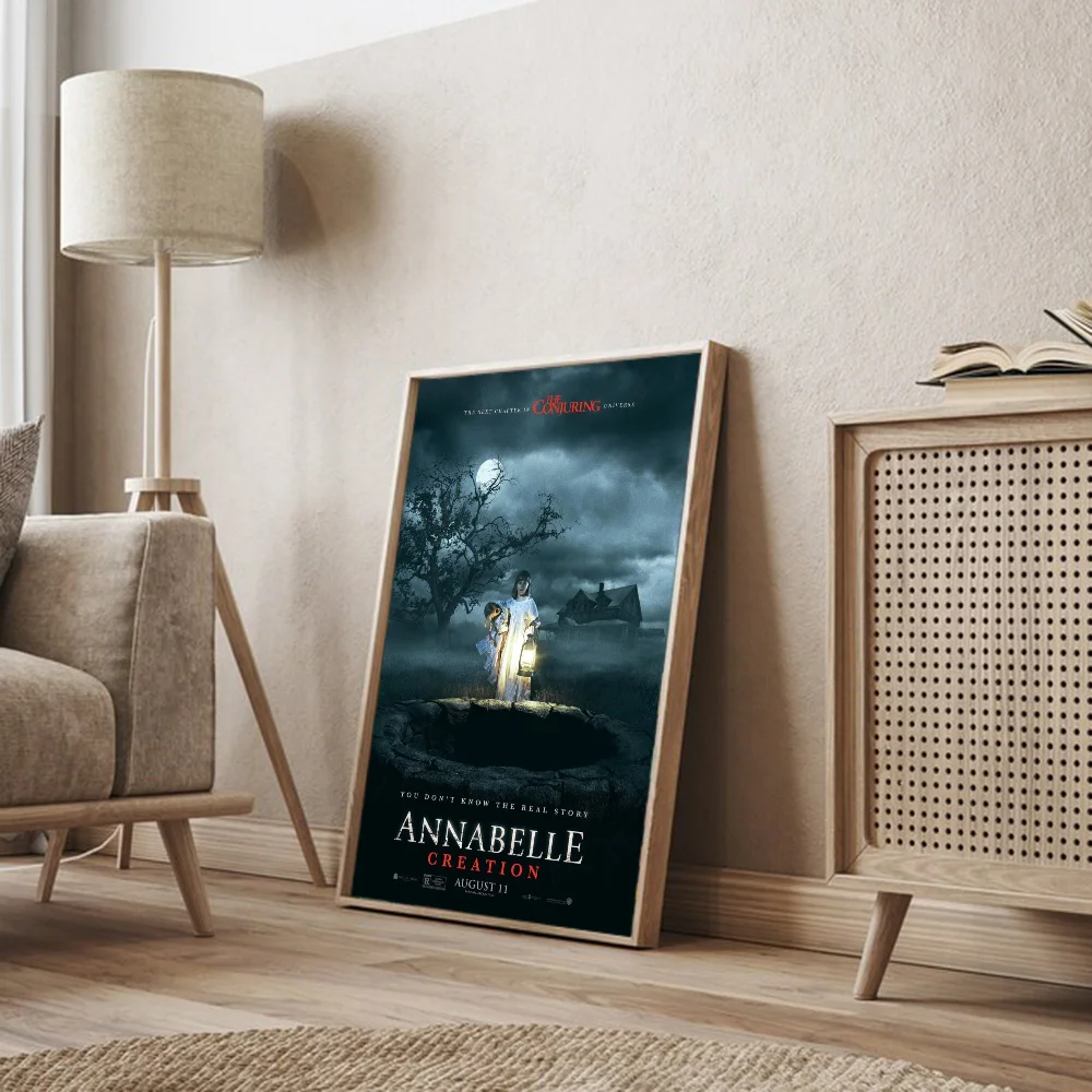 A-Annabelle Movie Sticky Posters Retro Kraft Paper Sticker DIY Room Bar Cafe Aesthetic Art Wall Painting