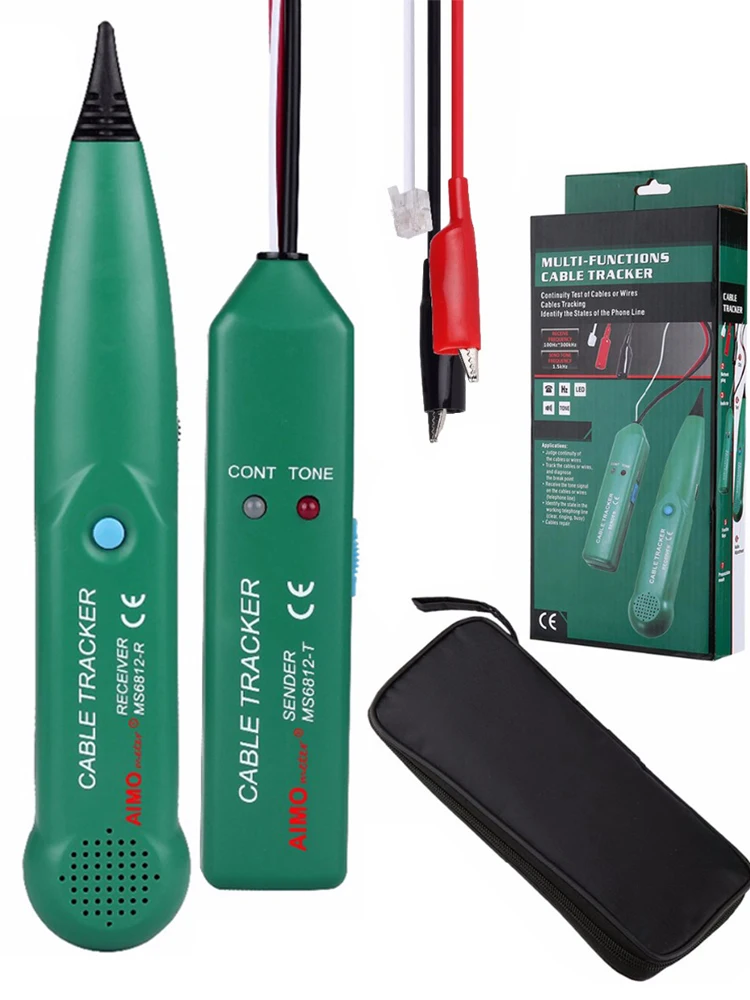 

MS6812 Cable Tracker Tester Professional Line LAN detector UTP STP Telephone Wire Tracer Breakpoint location Diagnose Tone