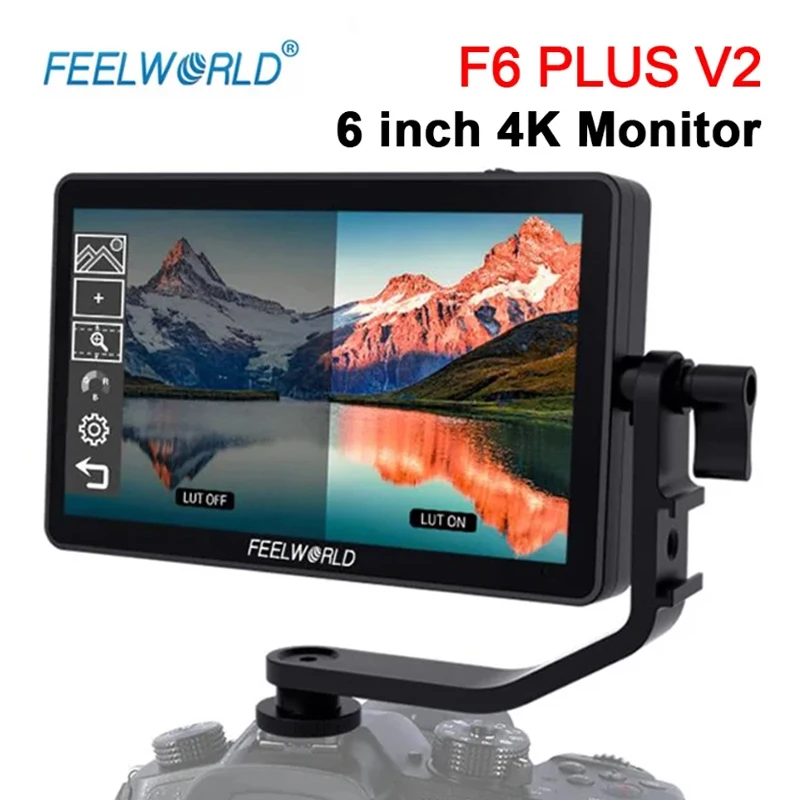 Монитор для камеры FEELWORLD F6 PLUS V2 6-дюймовый IPS FHD 1920x1080 4K