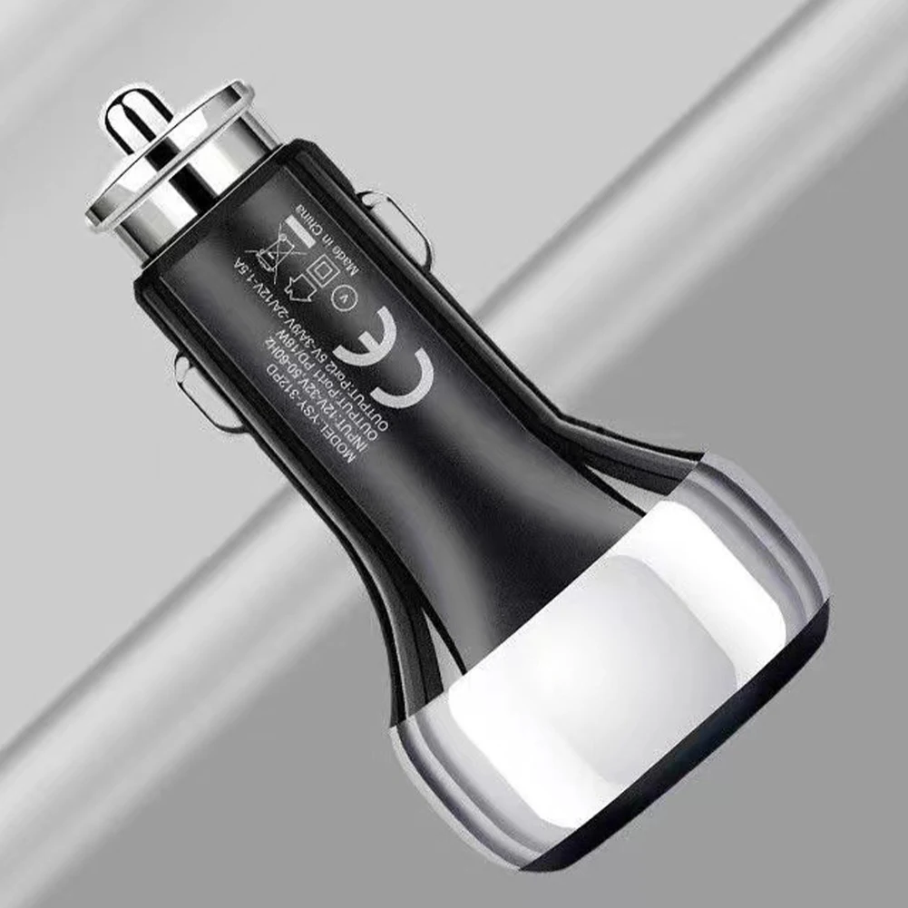 Автомобильный двойной порт USB для быстрой зарядки от 12 В до 24 38 Вт