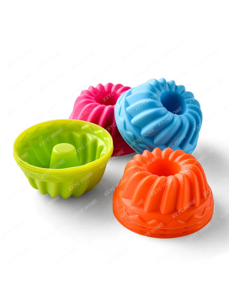 

Силиконовая форма для маффинов, набор из 12 предметов для выпечки дома, форма для пудинга, пончиков, желе