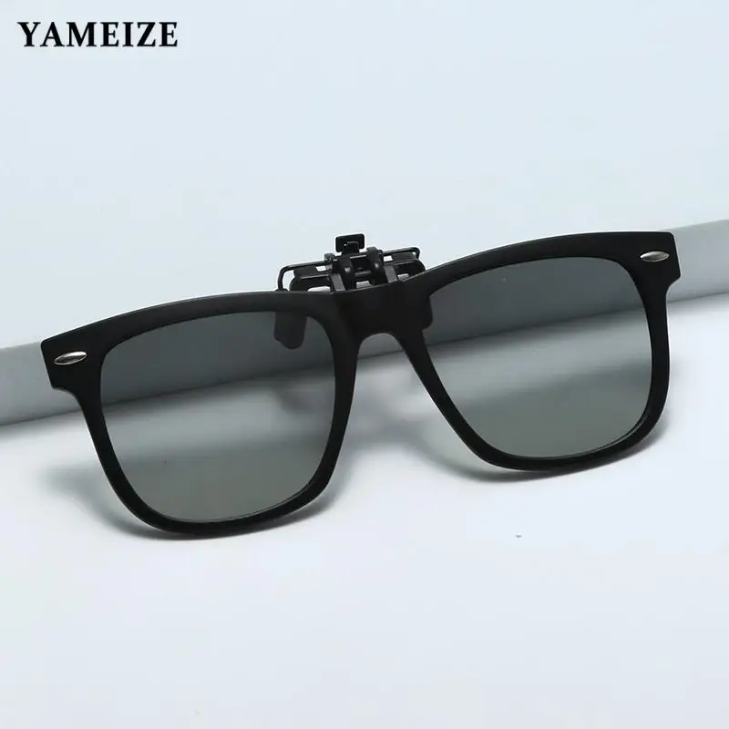 

Polarized Sunglasses Kids Clip-on Photochromic Classic Frame Boys Fashion Retro Unique Luxury Design Sunscreen Kids Eyewear